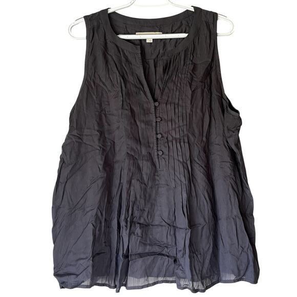 Loft Gray Tank Top Size Large - Picture 1 of 9